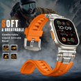 thumbnail image 4 of Correa de reloj compatible con Apple Watch Series 10 de 46 mm, Ultra 2 de 49 mm, 9/8/7 de 45 mm, SE2/SE/6/5/4 de 44 mm, 3/2/1 de 42 mm, 4 of 9