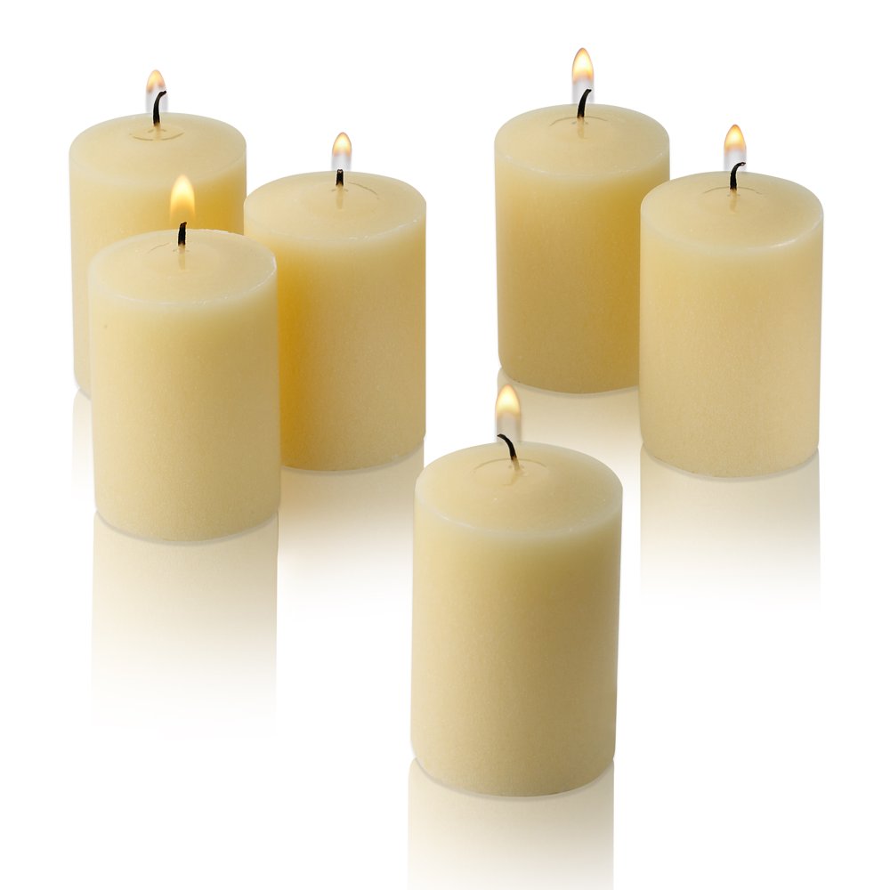 Ivory Unscented Votive Candles Set of 36 Burn 15 Hours