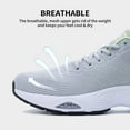 thumbnail image 3 of GOOBON Running Shoes for Men Athletic Shock Absorbing Sneakers Orthotic Walking Shoes Breathable Tennis Sneakers Whiteblue, 3 of 6