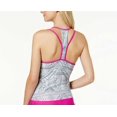 thumbnail image 2 of Go by Gossip Optical Fantasy Racerback Top Women’s Swimsuit (Gray, M), 2 of 2