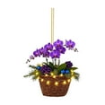 thumbnail image 1 of Christmas Flower Basket Hanging Ornaments Flower Basket Pendant Acrylic Flowers Baskets Ornaments For Christmas Parties Xmas Trees Home Decor 2D Flat, 1 of 1