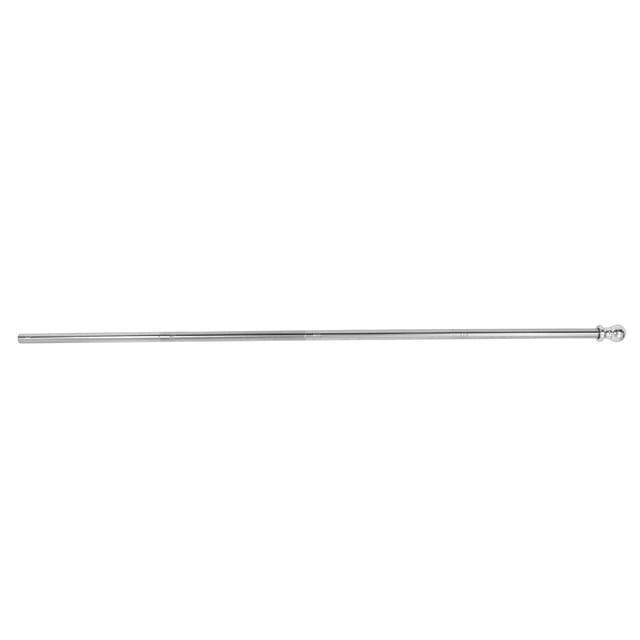 DECORNIJIA 1 Set Cylindrical Flagpole for Porch in Silver with Anti-tangle and Adjustable Angle Features