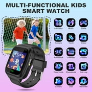 TOPCHANCES Kids Smart Watch for Boys Girls, Touch Screen Smartwatch with Call, 8 Games, Camera, Video, Calculator, Music Player (Black)