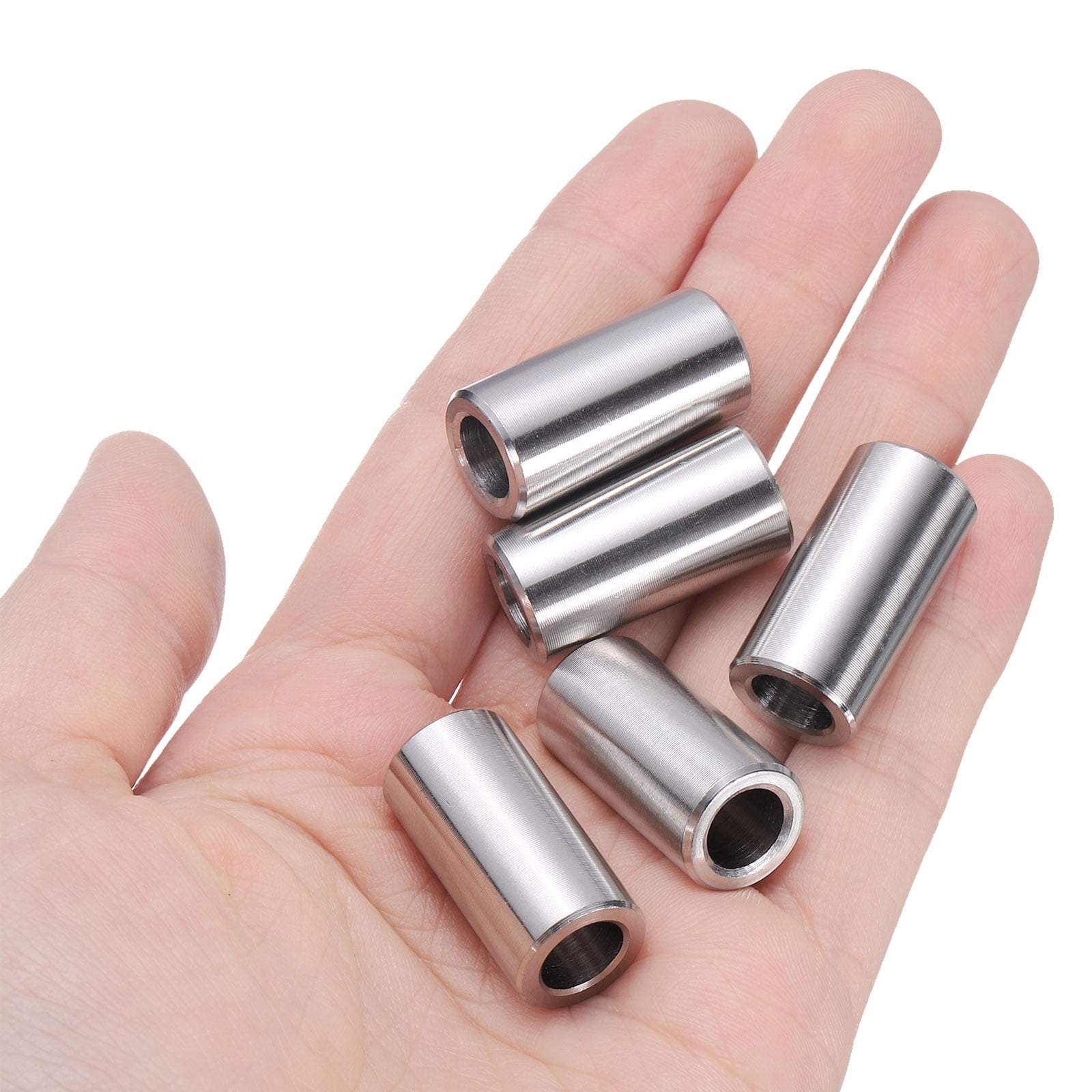 25 Packs Stainless Steel Spacer 5/16" Bore x 1/2" OD x 1" Length