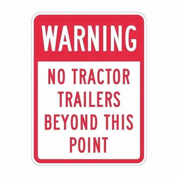 Lyle No Trucks Traffic Sign,18" x 12" T1-1434-DG_12x18