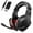 Black&Red, variant on Onikuma B2 Gaming Headset 2.4GHz USB Wired Gaming Headphones with Mic, Ergonomic Design 5.3 Bluetooth Headphones for PS5, PS4, Switch,PC