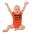 thumbnail image 3 of Uncle Loves Me Bought This One Piece Romper Boys or Girls Infant Baby Brisco Brands 6M, 3 of 7