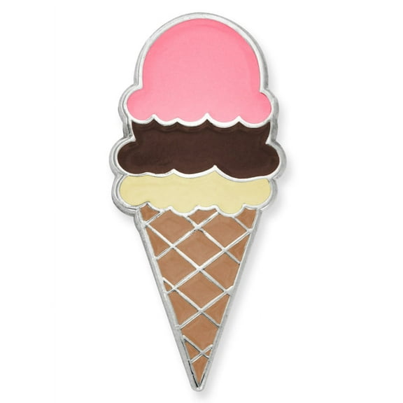 PinMart's Ice Cream Cone Dessert Cute Trendy Enamel Lapel Pin