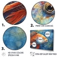 thumbnail image 3 of Designart "Subaquatic Fish Dreams II" Animal Fish Floater Framed Wall Art Living Room, 3 of 5