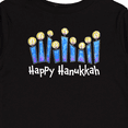 thumbnail image 4 of Inktastic Happy Hanukkah with Lit Candles Boys or Girls Long Sleeve Toddler T-Shirt, 4 of 5