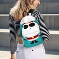 thumbnail image 5 of Easygdp Cute Santa Claus Mochila de Lona Resistente para Laptop, Compatible con Laptops de 15 a 17 pulgadas, Ideal para Escuela, Trabajo y Viajes-Small, 5 of 5