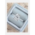 thumbnail image 3 of SOLITAIRE JEWELS 1.5CT Elongated Cushion Cut Moissanite Solitaire Pave Engagement Ring for Women 18k White Gold, 18k Yellow Gold Solitaire Ring, 3 of 5