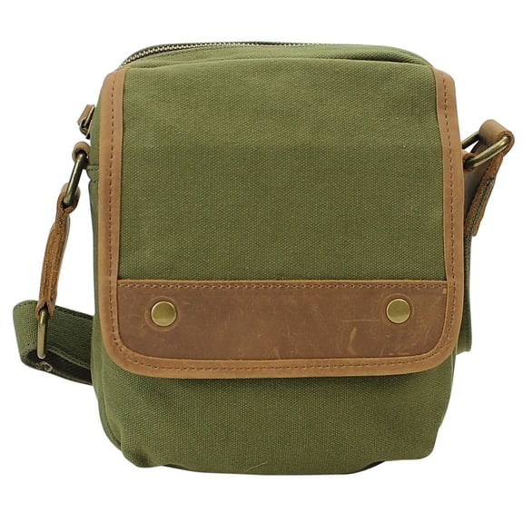 Vagarant Traveler Vintage Cotton Canvas Shoulder Bag CS11.GRN