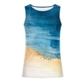 thumbnail image 3 of KeFaWanJu Men's Tank top Summer Beach Sleeveless Graphic Tshirts Casual Vacation Round Neck Sleeveless Undershirts, 3 of 4