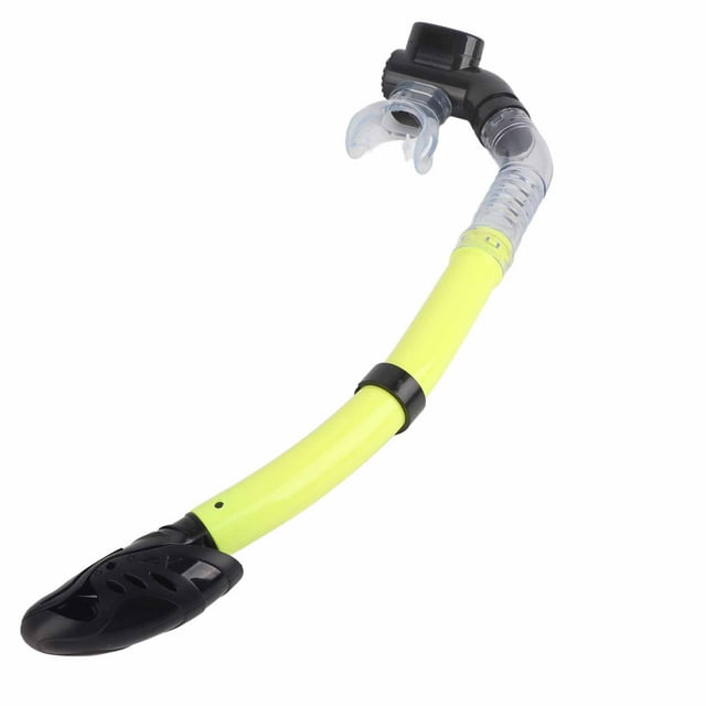 Tuba de Plongée Durable avec Embout en Silicone (Jaune)