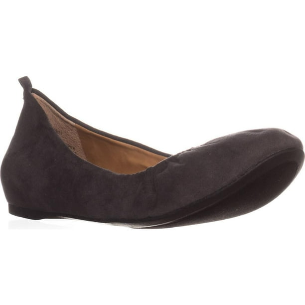 light gray ballet flats