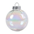 thumbnail image 2 of HongHeng 2.36" Iridescent Ornaments Balls, 1Pc Plastic Clear Christmas Balls Fill-able Mini Ornaments for Crafts Holiday Party Xmas Tree Decorations Home Decor, 2 of 9