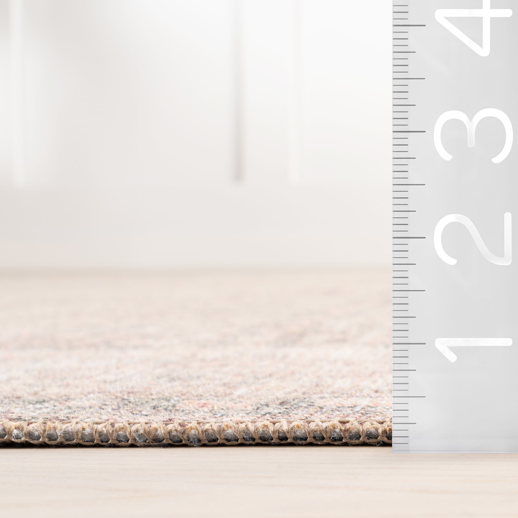 Nuloom Hillstone Collection Traditional Vintage Medallion Area Rug, 5' x 8', Olene Light Brown