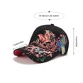 thumbnail image 2 of FeiraDeVaidade Korean-Style Sequin Embroidered Butterfly Embroidered Baseball Cap Lipstick Tide Hat Female‘S Cap, 2 of 6
