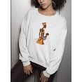 thumbnail image 3 of Woman And Her Child Doodle Sweatshirt Women -Image by Shutterstock, Female x-Large, 3 of 4