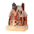 thumbnail image 4 of Advancent Resin Christmas Scene Snow House LED Decoration Set Village Desktop Kits de decoración para fiestas Casa S2301D, 4 of 6