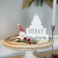 thumbnail image 3 of Northlight Star Topped Tree "Merry Christmas" Wooden Block Decoration - 6.75", 3 of 6