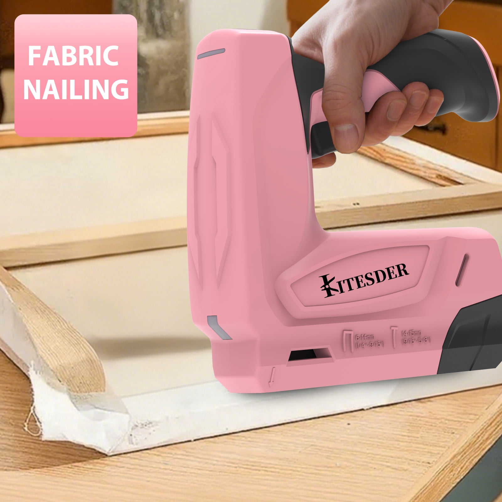 Electric Staple Gun 2-in-1 Brad Nailer 3.6V with 3000PCS Staples Nails & USB Charger, for Upholstering Crafts Carpentry DIY Projects, Ideal Christmas Gift, Shipped From Local Warehouse