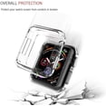thumbnail image 4 of for Apple Watch Case Clear 40mm SE Series 6 5 4 Plated Soft TPU Anti-Scratch Shockproof Protective Screen Iwatch Shell Transparent Cover Protector Bumper - Clear 40mm, 4 of 8