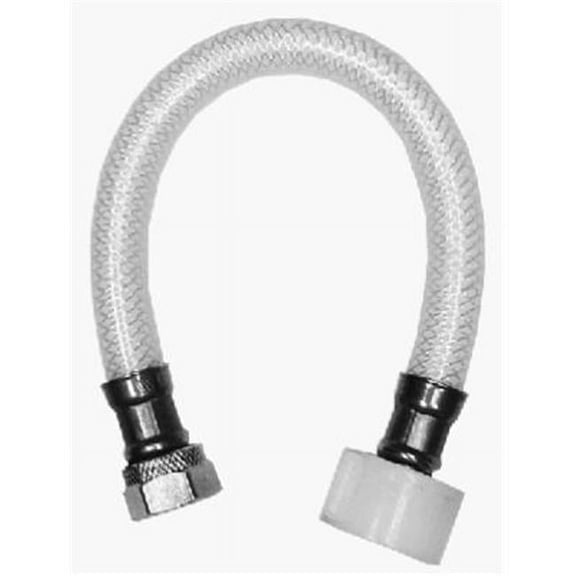 Homewerks 7238-20-12-1 0.5 FIP x 0.88 Ballcock x 20 in. Reinforced Poly Vinyl Toilet Connector