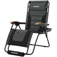 thumbnail image 3 of Amopatio Zero Gravity Chair Set of 2 XL 30In Oversized Outdoor Anti Gravity Chairs Patio Lounge Folding Adjustable Chair with Cup Holder Foot Pad & Padded Headrest, Support 500lbs, 3 of 6