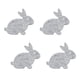 thumbnail image 5 of de 4 posavasos de te para conejos, almohadils calientes, posavasos, posavasos para rascar, decoración para hogar perfecl Posavasos en forma de conejo, 5 of 7