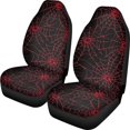 thumbnail image 1 of Fundas para asientos de coche TOADDMOS Halloween Red Spider Web, juego de 2, 1 of 6