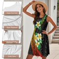 thumbnail image 5 of Yuyamidu Matching Hawaiian Outfits for Couples Hibiscus Polynesian Shirt for Men Womens Hawaiian Dresses Aloha Button Up Shirt Men Puletsai Samoa Matching Set Hawaiian Luau Clothes ,Size 2XL, 5 of 6