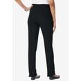 thumbnail image 2 of Roaman's Women's Plus Size Soft Knit Relaxed Pull-On Straight Leg Pant, 2 of 6