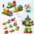 thumbnail image 3 of Carro ensamblado de ingeniería variada, robot deformable, bloques de construcción de partículas grandes, juguetes educativos ensamblados para niños, regalo, 3 of 5