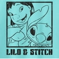 thumbnail image 2 of Junior's Lilo & Stitch Snapshot with Attitude Racerback Tank Top Cancun Medium, 2 of 4