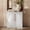 White StyleA, variant on Modern Fort Storage Cabinet, Fluted Arched Door Accent Chest with Adjustable Shelves for Living Room Bedroom, Small Buffet Sideboard for Kitchen Entryway, White