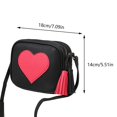 thumbnail image 2 of Bolso bandolera de cuero PU para niñas pequeñas con correa ajustable Mini bolso bandolera con borla de gran capacidad para regalos de cumpleaños de Año Nuevo, 2 of 5