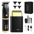 thumbnail image 1 of HIENA PRO Cortapelos y afeitadora de láminas para hombres, cortapelos profesionales inalámbricos con pantalla LCD, recortadora de pelo sin huecos, afeitadora de doble lámina, regalos para hombres, 1 of 5