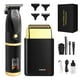 thumbnail image 1 of HIENA PRO Cortapelos y afeitadora de láminas para hombres, cortapelos profesionales inalámbricos con pantalla LCD, recortadora de pelo sin huecos, afeitadora de doble lámina, regalos para hombres, 1 of 5