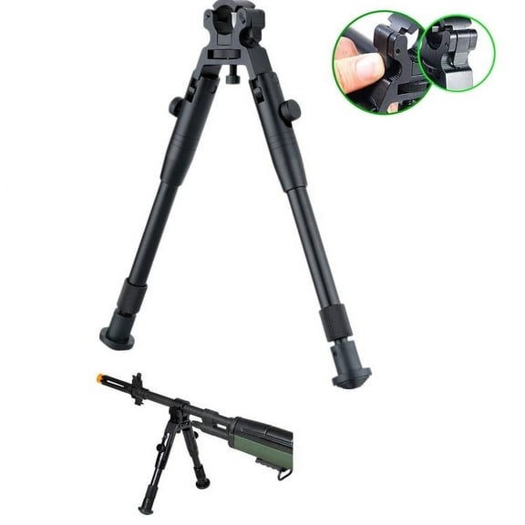 Universal Barrel Hunting Clamp Mount Adjustable Tactical Rifle Bipods