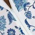 thumbnail image 4 of Outdoor Tablecloth with Umbrella Hole 60x84In,Boho Blue Floral Outdoor Zipper Table Cloth,Waterproof and Wrinkle Resistant Washable Rectangular Tablecloths for Picnic,Party,Camping and BBQ, 4 of 6