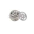 thumbnail image 4 of 30 Piezas De Aleación De Zinc De Plata Ahueca Hacia Fuera La Flor De Loto Forma Redonda Charm Collar Colgantes Accesorios De La Joyería Zulema Collares del encanto colgante, 4 of 8