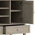 thumbnail image 4 of Gothic Grandeur Warm Shaker SOLID WOOD Wide Transitional TV Media Stand, 4 of 38
