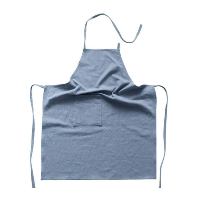 Linen Apron Soft Florist Apron Bib Ainting Apron for Cooking Painting Artist khaki