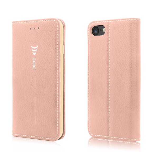 Mignova Wallet Case with [Kickstand] Credit Card ID Holders Folio Case Cover for iPhone 7 /8/SE 2020/SE 2022 (Rose Gold)