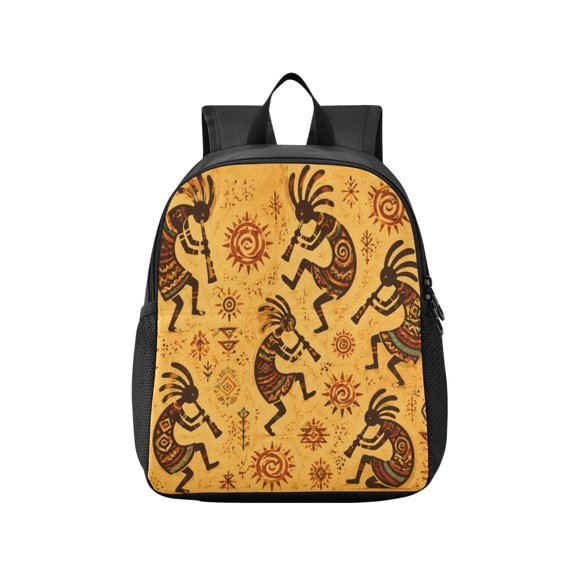Toddler Backpack Ethnic Tribal Art Design Waterproof Lightweight Backpack Casual Mini Daypack for Daycare & Travel