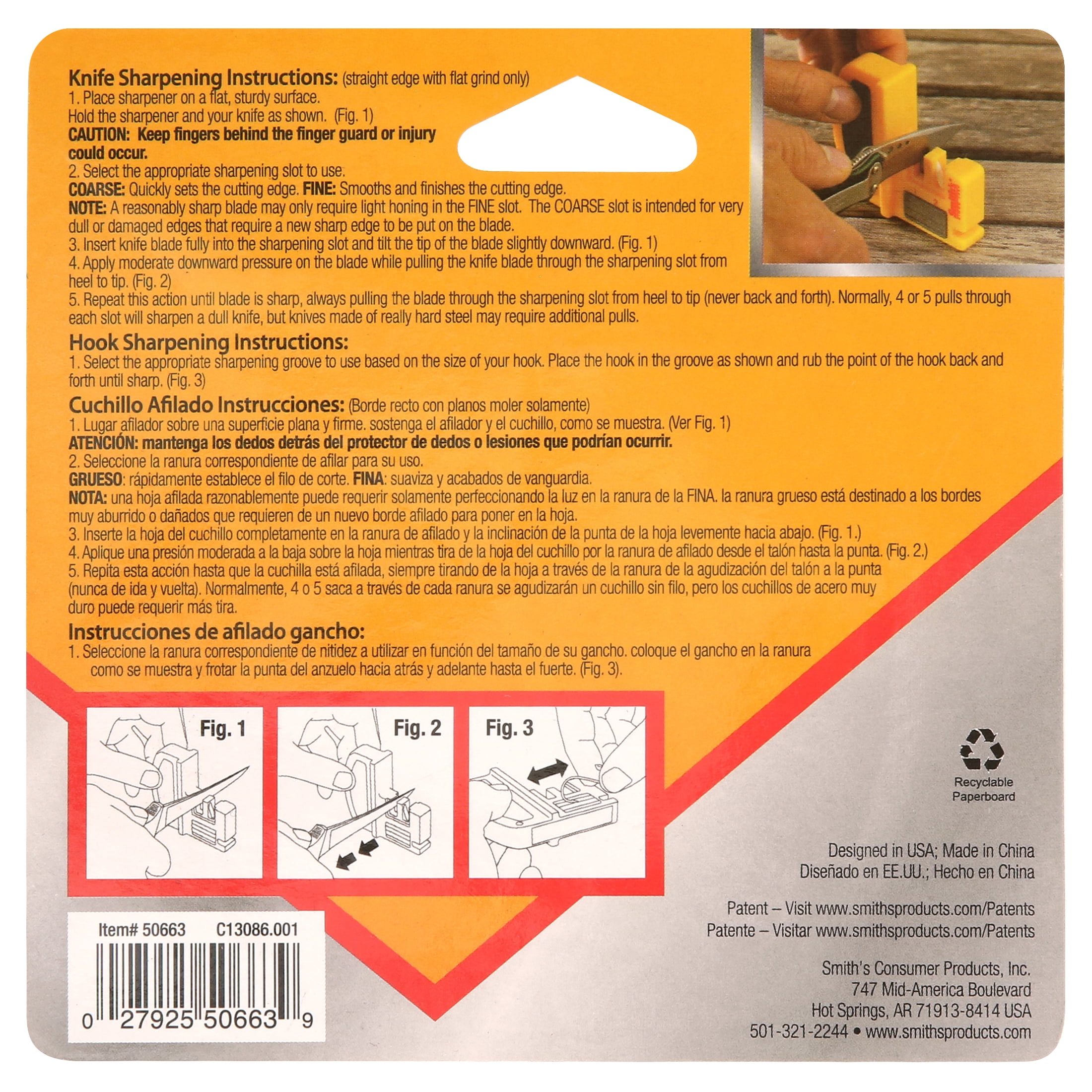 Smith's® Hunt & Fish Knife & Hook Sharpener