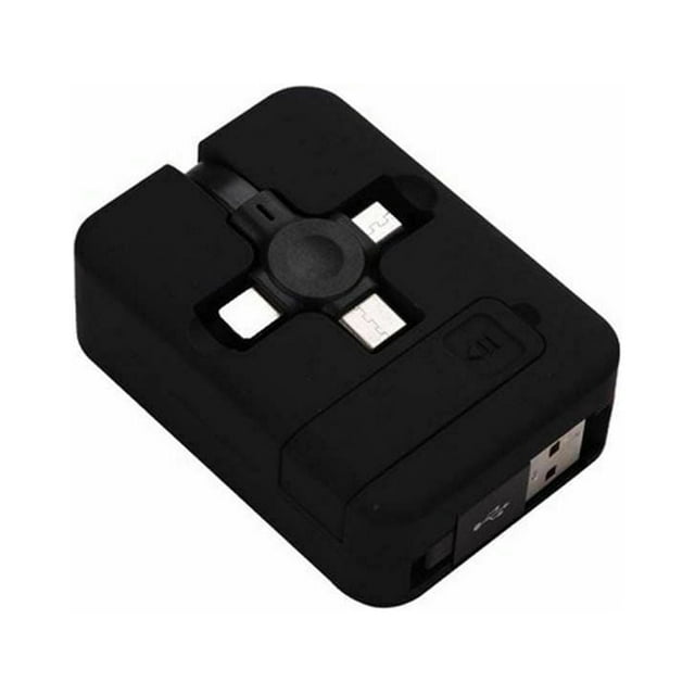 MesaSe 4in1 Retractable USB Type C Micro USB powerbank charge Cable for Phone