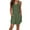 Army Green, variant on Liher Vest Sundress for Women Trendy Casual Mini T Shirts Dress Blue Summer Sleeveless Tank Beach Dress with Pocket Clothes Size S